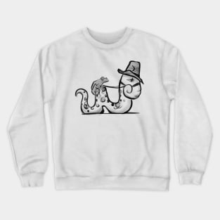 Worm and frog Crewneck Sweatshirt